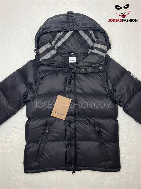 burberry lockwell puffer jas met donsvulling en capuchon|BURBERRY .